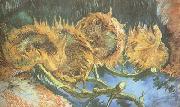 Vincent Van Gogh Four Cut Sunflowers (nn04) oil painting picture wholesale